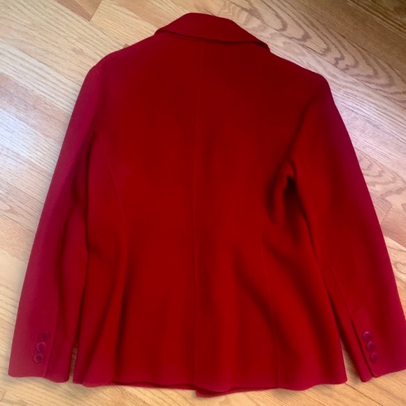 Red Pea Coat - Picture 2 of 5
